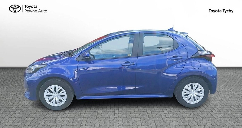 Toyota Yaris cena 67900 przebieg: 63742, rok produkcji 2022 z Tychy małe 211